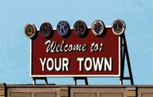 Blair Line ~ N Scale ~ Laser-Cut Billboard, Welcome to Your Town ~ 1528