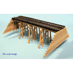 Blair Line ~ Wood Trestle Straight ~ HO Scale Kit ~ 167