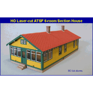 Blair Line ~ Laser Cut ATSF Section House Kit ~ HO Scale ~ 194