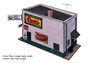 Blair Line ~ HO Scale ~ Green Door Lounge Kit ~ 2008