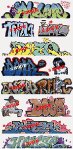 Blair Line ~ HO Scale ~ Graffiti Decals Set #10 ~ 2259