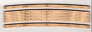 Blair Line ~ O Scale ~ Wood Curved XNG 96" 2 Rail ~ 227