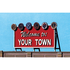 Blair Line ~ HO Scale ~ Welcome to Yourtown Billboard ~ 2528