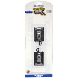 Bachmann ~ HO Scale ~ EZ Track ~ Hayes Bumpers ~ 2 Pieces ~ 44491
