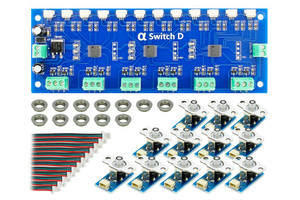 DCCconcepts ~ Cobalt AlphaSwitch-D ~ For Digital Devices ~ Red ~ 12 Pack ~ DCD-DSR