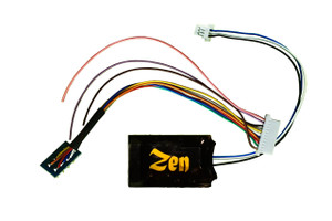 DCCconcepts ~ Zen Black DCC Decoder ~ Midi-Sized ~ 8 Pin Harness ~ High Power ~ 6 Functions ~ DCD-ZNM.HP.6