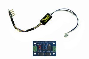 DCCconcepts ~ Zen Black Decoder ~ Super THIN NANO ~ 8 Pin With Harness ~ 2 Function ~ 1 ABC Module ~ DCD-ZN8H.2A
