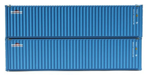 Jacksonville Terminal JTC ~ N Scale ~ 40' Containers with Magnetic System, Bridgehead (2) ~ 405056