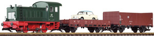 PIKO ~ G Scale ~ DR V20 Freight Train Starter Set w/ Analog Sound ~ 38121