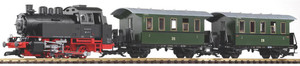 PIKO ~ G Scale ~ DR BR80 Passenger Train Starter Set w/ Analog Sound and Smoke ~ 38125
