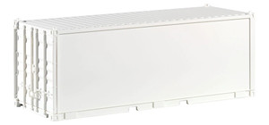 PIKO ~ G Scale ~ Container 20' Undecorated, White ~ 36302