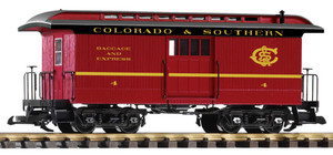 PIKO ~ G Scale ~ Colorado & Southern (C&S) Wood Baggage Car ~ 38647