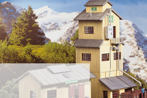 PIKO ~ G Scale ~ Coop Grain Elevator, Building Kit ~ 62035