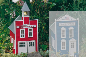 PIKO ~ G-Scale ~ Fire Station Number 9, Building Kit ~ 62214