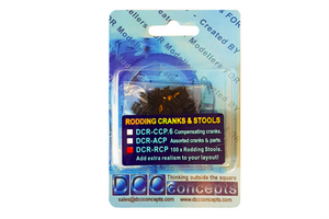 DCCconcepts ~ Working Point Rodding ~ Rod Stool Pack ~ 100 Pcs ~ DCR-RCP