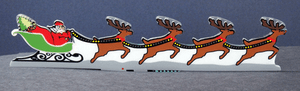 Miller Engineering ~ HO or O Scales ~ Santa/Sleigh, & Reindeer ~ 2011