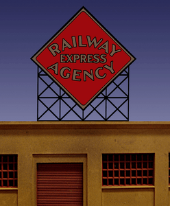Miller Engineering ~ HO or O Scale ~ Railway Express Billboard ~ 0071