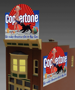 Miller Engineering ~ HO or N Scale ~ Coppertone Billboard ~ 1062