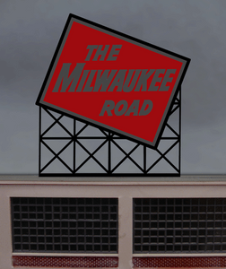 Miller Engineering ~ HO or O Scale ~ Milwaukee Road Billboards Small ~ 1072