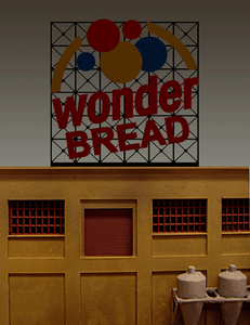 Miller Engineering ~ HO & N Scales ~ Wonder Bread Billboard Small ~ 4062