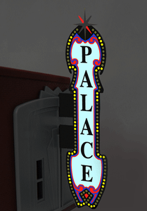 Miller Engineering ~ HO or O Scale ~ Animated Vertical Theater Sign ~ 5981