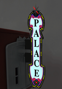 Miller Engineering ~ HO or O Scales ~ Vertical Theater Sign Small ~ 5982