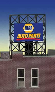 Miller Engineering ~ Z or N Scales ~ Napa Auto Parts Underlined Logo Billboard Small ~ 338895