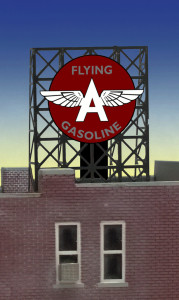 Miller Engineering ~ N or Z Scale ~ Tidewater Flying A Animated Rooftop Billboard ~ 339035