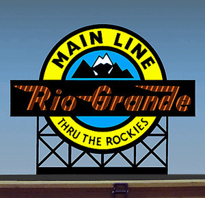 Miller Engineering ~ HO or N Scale ~ Denver & Rio Grande Western Billboard ~ 440602