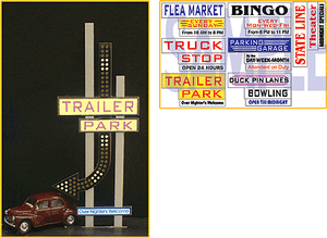Miller Engineering ~ Multi-Graphic Lighting Kits w/Overlays ~ Arrow, Medium ~ 7482