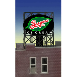 Miller Engineering ~ N or Z Scale ~ Animated Breyers Billboard ~ 338810