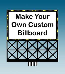 Miller Engineering ~ HO or N Scale ~ Animated Custom Billboard ~ 442352