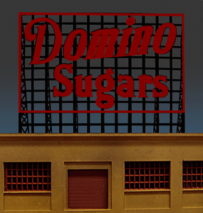 Miller Engineering ~ HO or N Scale ~ Animated Domino Sugar Billboard ~ 442402