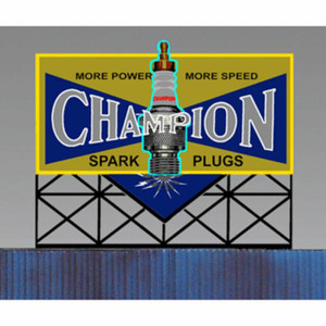 Miller Engineering ~ Large ~ Spark Plug Large Animated Billboard ~ 5071