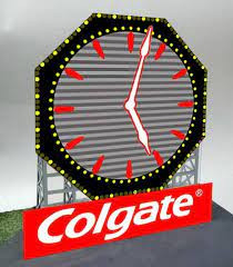 Miller Engineering ~ HO or O Scale ~ Colgate Clock Animated Billboard ~ 883251