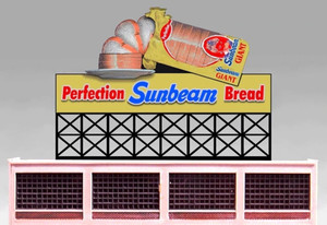 Miller Engineering ~ HO or O Scale ~ Sunbeam Bread Animated Billboard ~ 883301