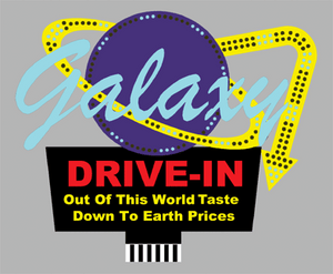 Miller Engineering ~ Galaxy Drive-Inn Animated Neon Billboard ~ 8981