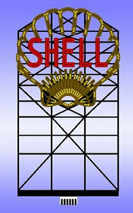 Miller Engineering ~ HO or O Scale ~ Shell Animated Billboard ~ 883801