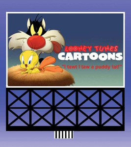 Miller Engineering ~ HO or N Scale ~ Looney Tunes Sylvester & Tweety Billboard ~ 443952