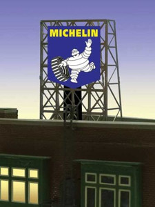 Miller Engineering ~ HO or O Scale ~ Michelin Animated Billboard ~ 883901