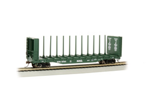 Bachmann ~ HO Scale ~ 52' Center-Beam Flatcar - BC Rail ~ 12901
