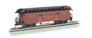 Bachmann ~ HO Scale ~ Baggage (1860-80 ERA) -Pennsylvania RR ~ 15302