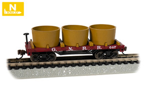 Bachmann ~ N Scale ~ Great Northern- Old-Time Water Tank Car ~ 15555