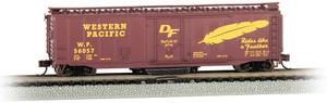 Bachmann ~ N Scale ~ WP #56057 - Track-Cleaning 50' Plug-Door Box Car ~ 16367