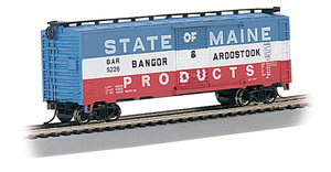 Bachmann ~ HO Scale ~ 40' Box Car - Bangor & Aroostook ~ 17038