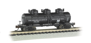 Bachmann ~ N Scale ~ Philadelphia Quartz Co. - 3-Dome Tank Car ~ 17151