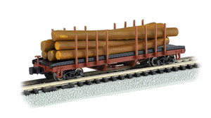 Bachmann ~ N Scale ~ ACF 40' Log Car 1935 - 1960 Version ~ 18352