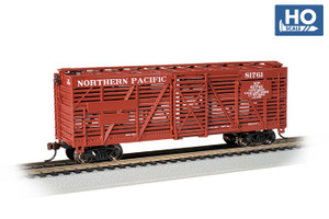 Bachmann ~ HO Scale ~ Northern Pacific #81761 - 40' Stock Car ~ 18516