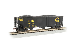 Bachmann ~ HO Scale ~ Chessie System #142315 - Beth Steel 100 Ton 3 Bay Hopper ~ 18744