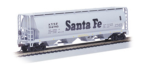 Bachmann ~ HO Scale ~ Santa Fe - 4 Bay Cylindrical Grain Hopper ~ 19102